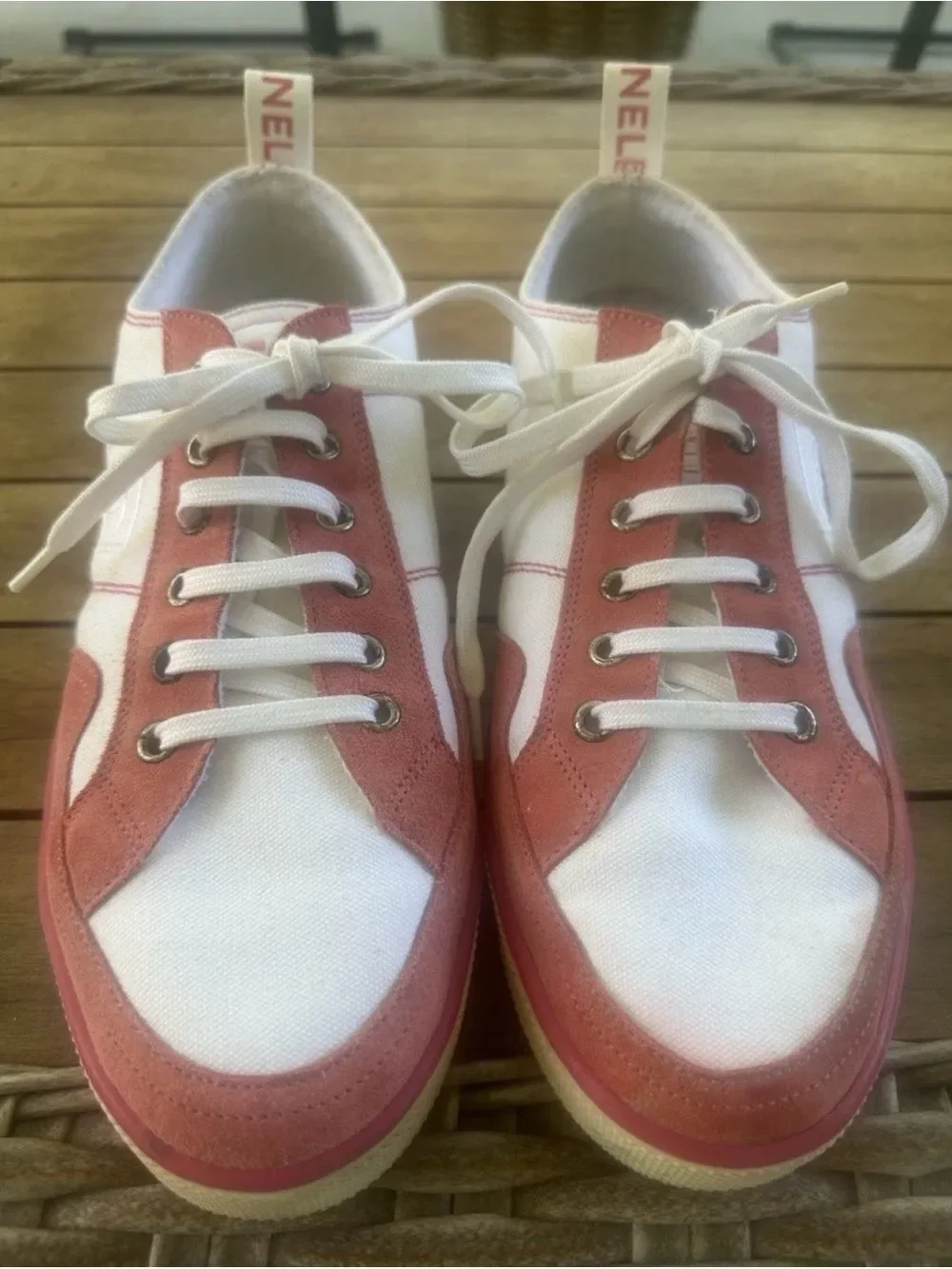 Camel Suede & Canvas 2008 Cruise Tennis Shoes 11.5